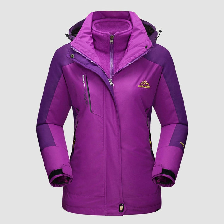 Women's Ski Jacket with Hood & Pockets | Zip Up