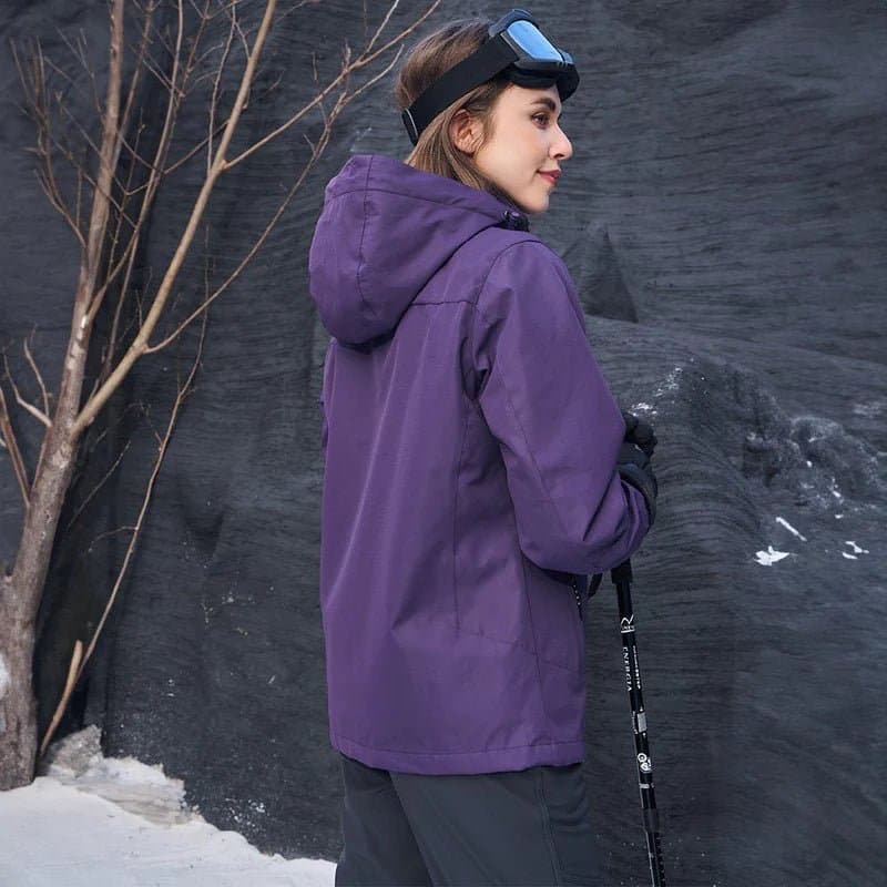 Women's Ski Jacket with Hood & Pockets | Zip Up