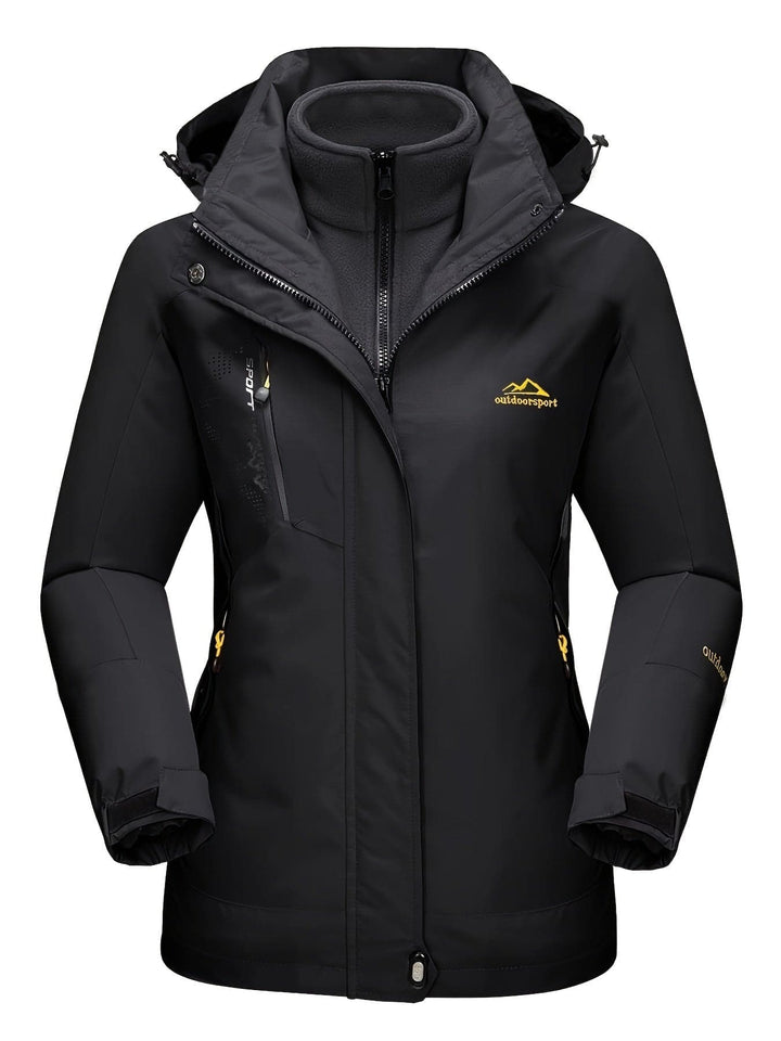 Women's Ski Jacket with Hood & Pockets | Zip Up