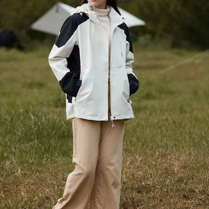 Women's Ski Jacket with Hood & Zip Pockets | Sporty