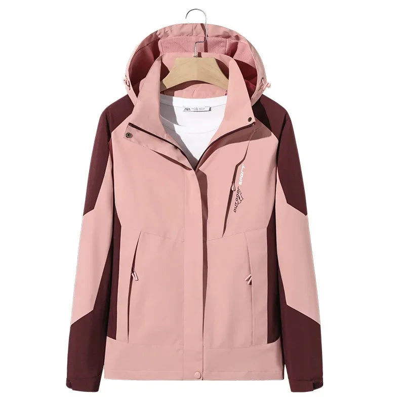 Women's Ski Jacket with Hood & Zip Pockets | Sporty