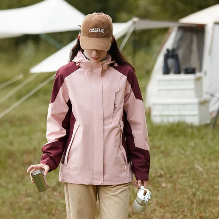 Women's Ski Jacket with Hood & Zip Pockets | Sporty