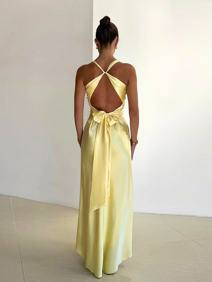 Women's Sleeveless Cocktail Dress with Bow Back | Party