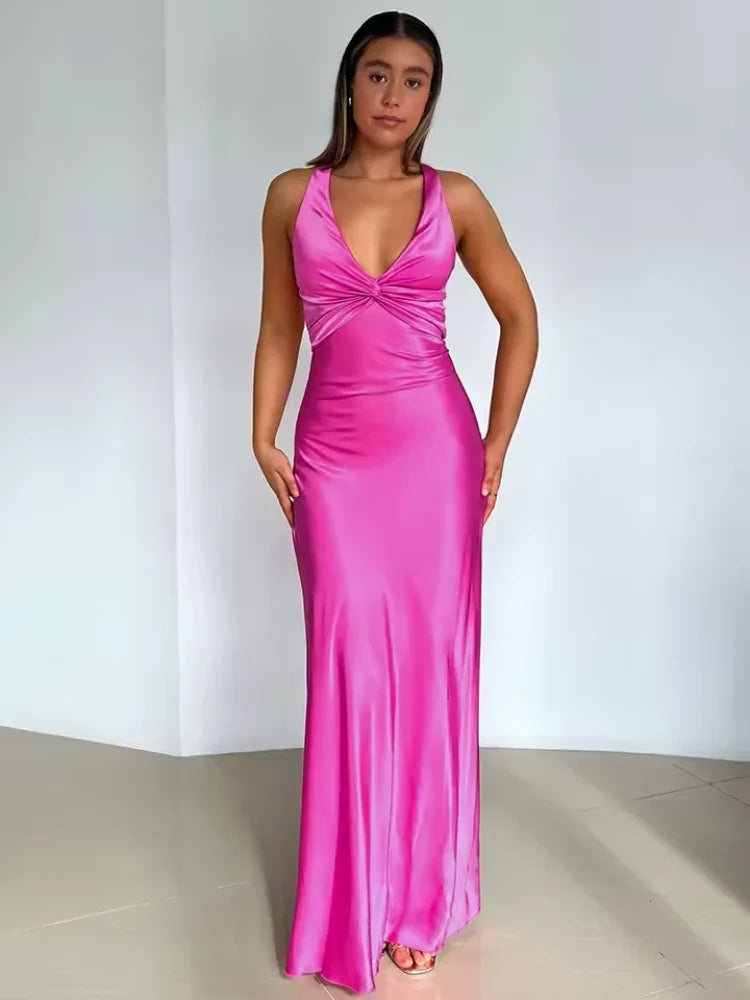 Women's Sleeveless Cocktail Dress with Bow Back | Party