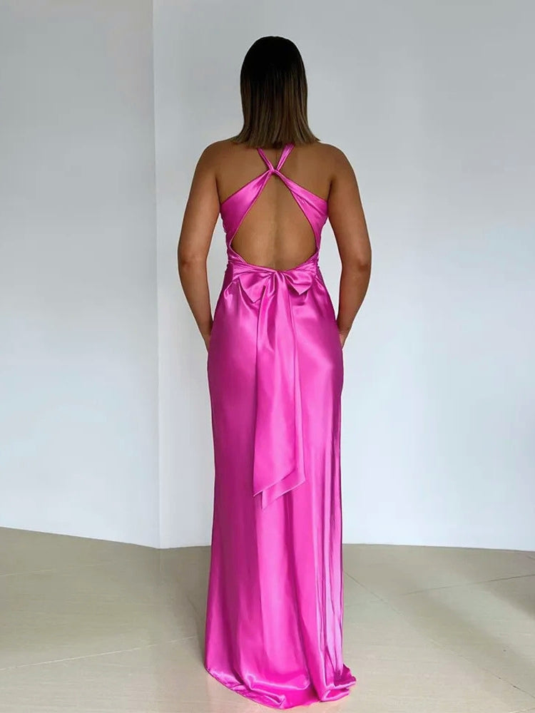 Women's Sleeveless Cocktail Dress with Bow Back | Party