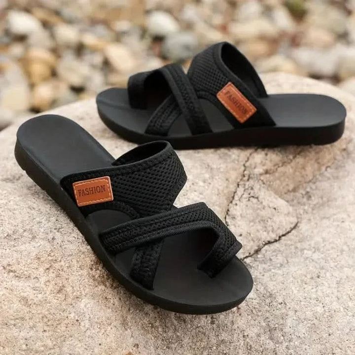 Women's Slip-On Sandals & Mesh Strap | Toe Post