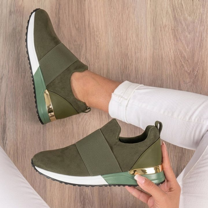 Women's Sneakers with Elastic Panel | Slip-On