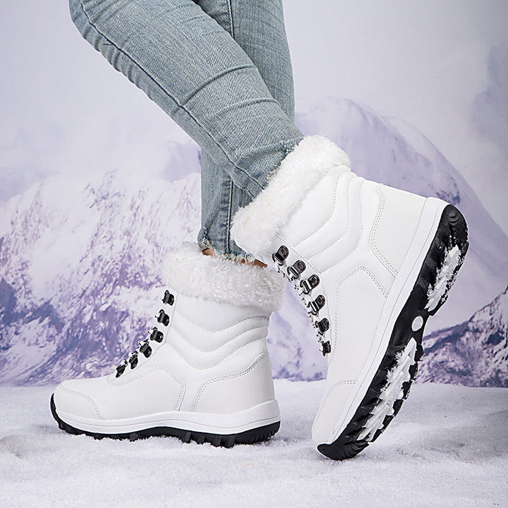 Women's Snow Boots with Plush Lining & Lace Up | Ankle