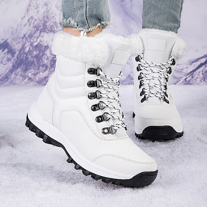 Women's Snow Boots with Plush Lining & Lace Up | Ankle