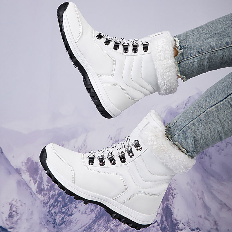Women's Snow Boots with Plush Lining & Lace Up | Ankle