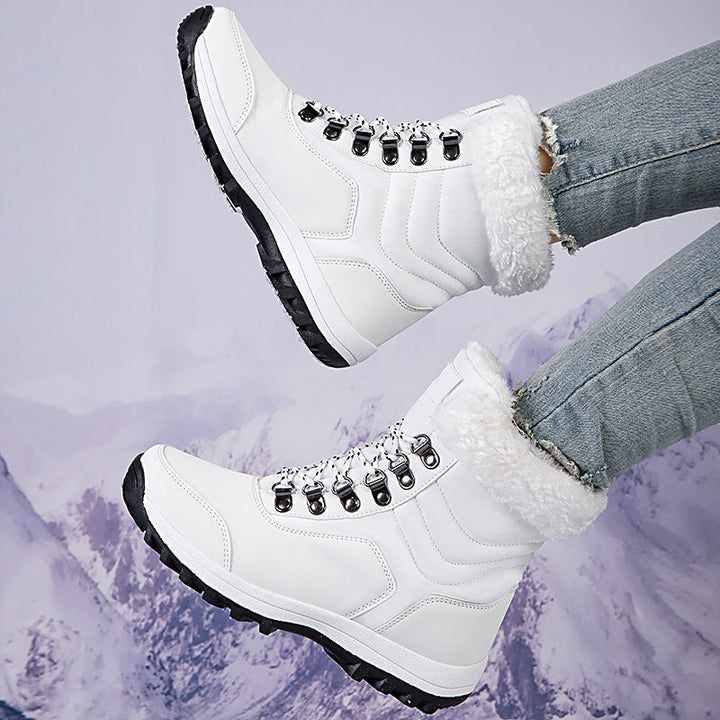 Women's Snow Boots with Plush Lining & Lace Up | Ankle