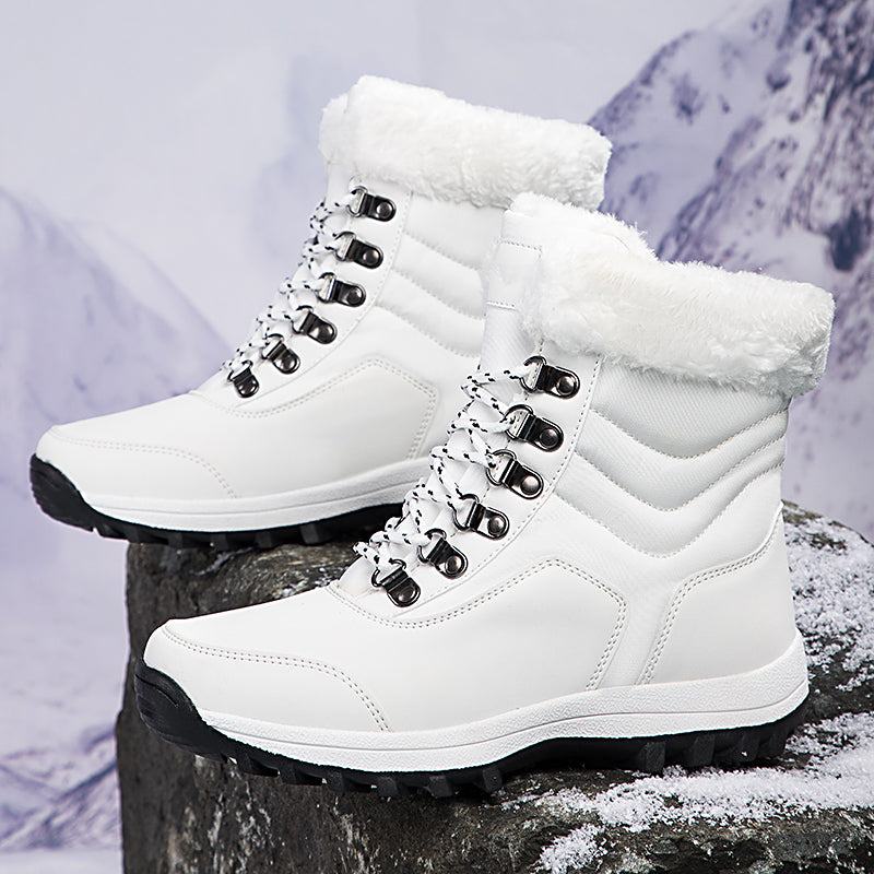 Women's Snow Boots with Plush Lining & Lace Up | Ankle