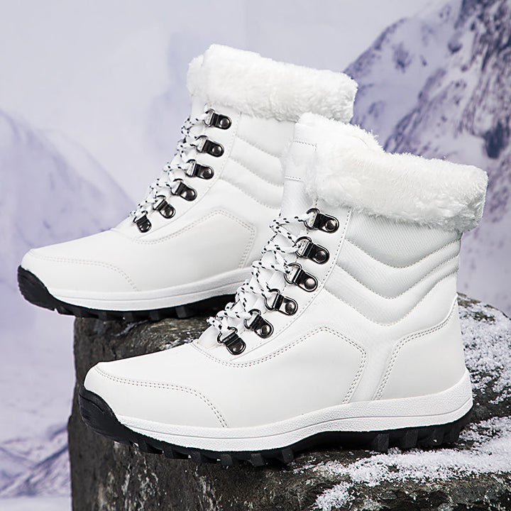 Women's Snow Boots with Plush Lining & Lace Up | Ankle