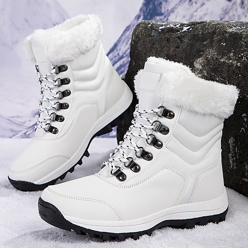 Women's Snow Boots with Plush Lining & Lace Up | Ankle
