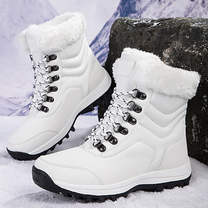 Women's Snow Boots with Plush Lining & Lace Up | Ankle
