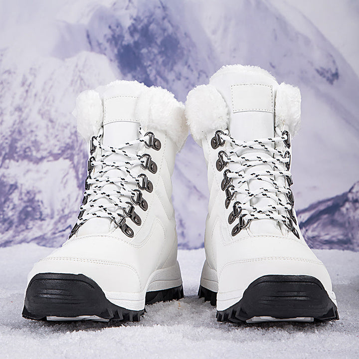 Women's Snow Boots with Plush Lining & Lace Up | Ankle