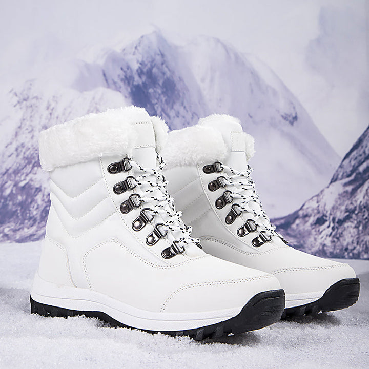 Women's Snow Boots with Plush Lining & Lace Up | Ankle