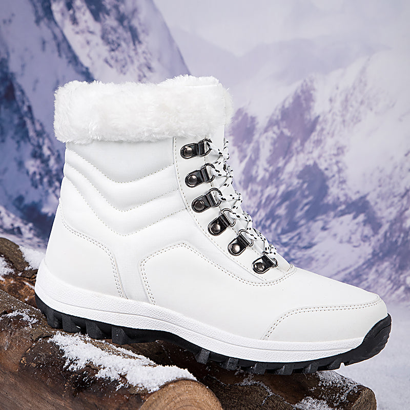 Women's Snow Boots with Plush Lining & Lace Up | Ankle