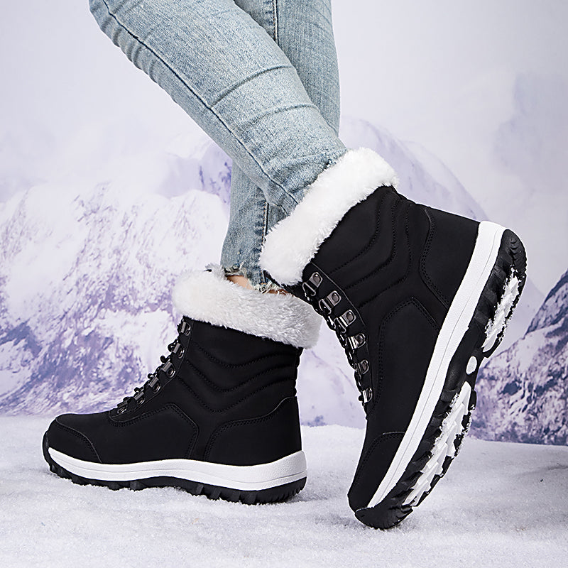 Women's Snow Boots with Plush Lining & Lace Up | Ankle