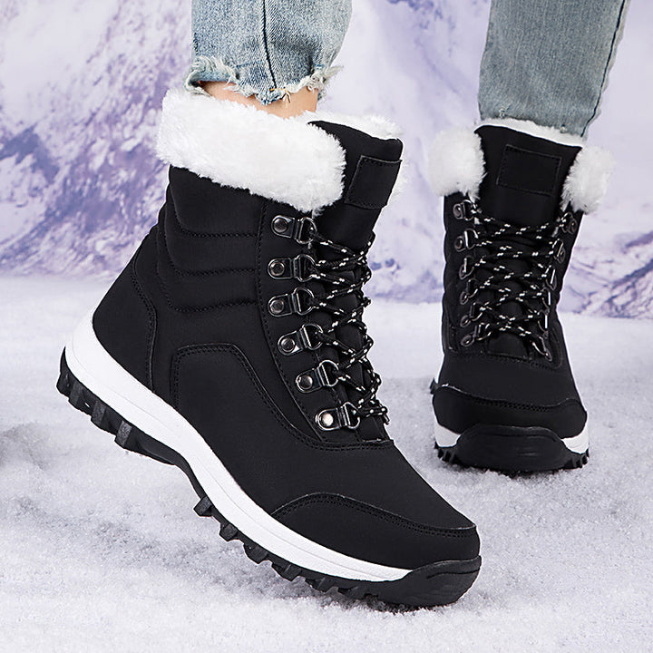 Women's Snow Boots with Plush Lining & Lace Up | Ankle