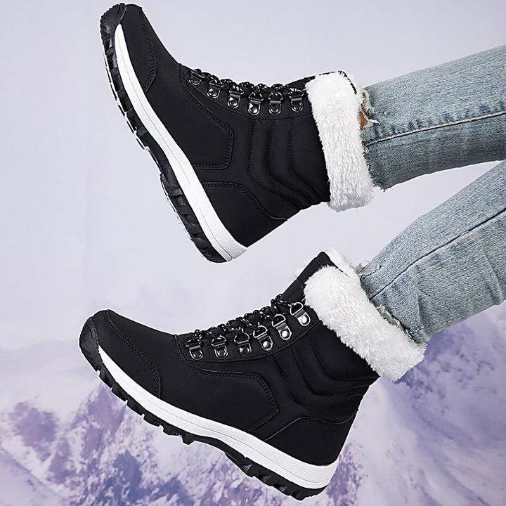 Women's Snow Boots with Plush Lining & Lace Up | Ankle