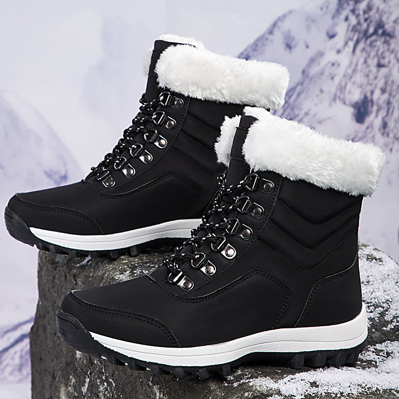 Women's Snow Boots with Plush Lining & Lace Up | Ankle