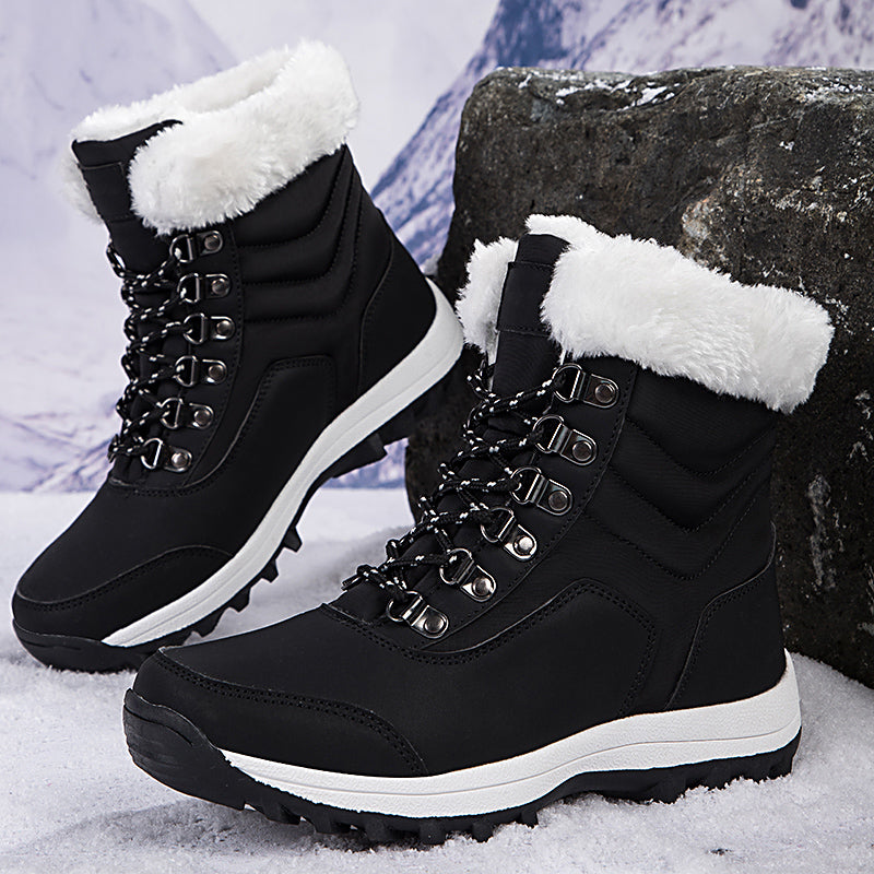 Women's Snow Boots with Plush Lining & Lace Up | Ankle