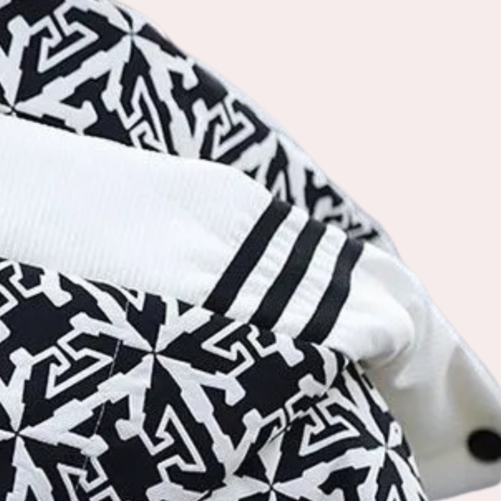 Women's Snow Jacket with Hood & Print | Puffer
