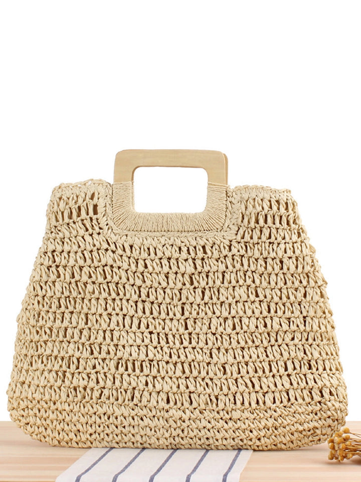 Women's Straw Beach Bag Open Weave | Top Handle