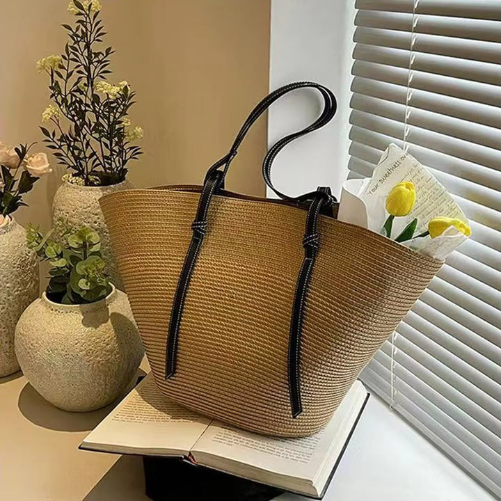 Women's Straw Beach Tote Bag | Shopper Style