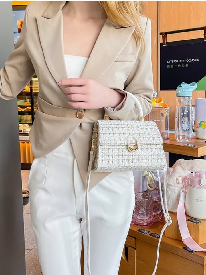 Women's Structured Handbag Boxy | Crossbody Strap
