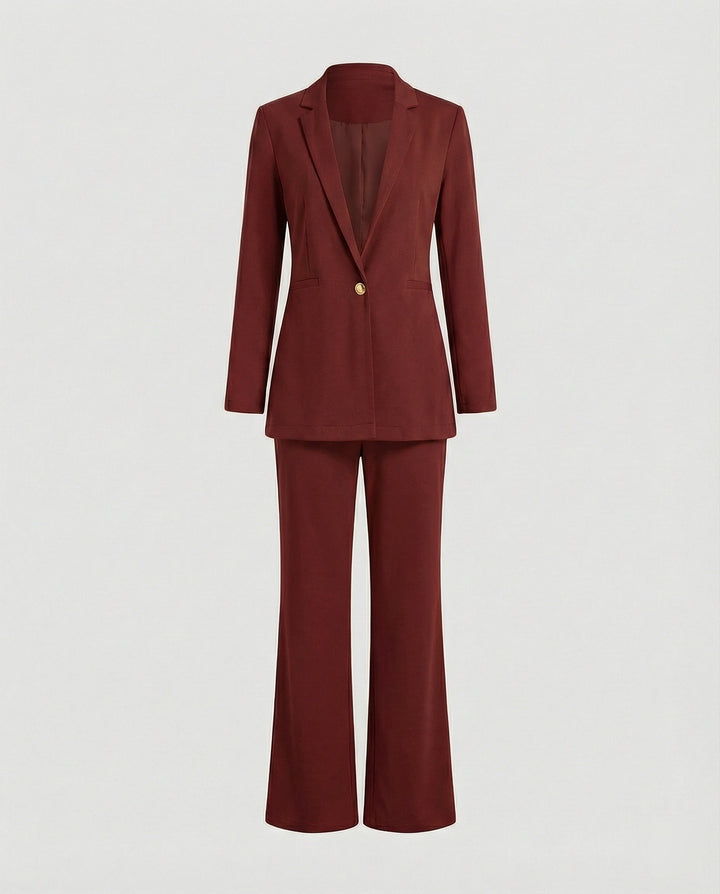 Women's Suits with Blazer & Wide Leg Pants | Two-Piece