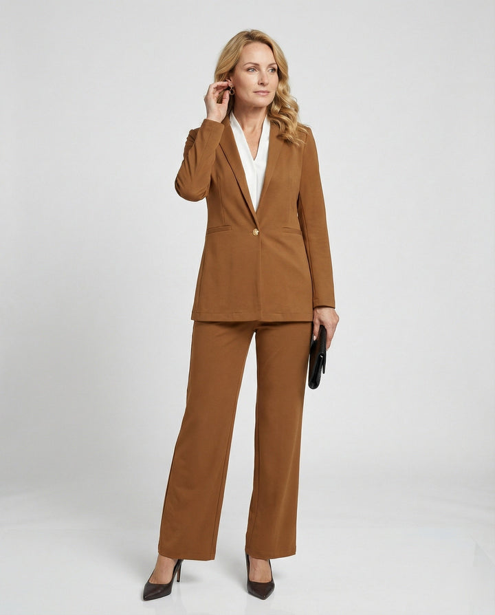 Women's Suits with Blazer & Wide Leg Pants | Two-Piece