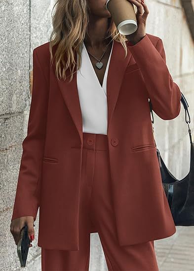 Women's Suits with Notch Lapel & Pockets | Two-Piece