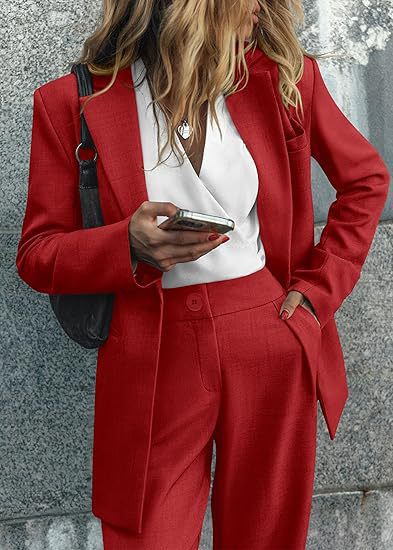 Women's Suits with Notch Lapel & Pockets | Two-Piece