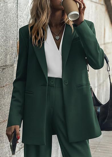 Women's Suits with Notch Lapel & Pockets | Two-Piece