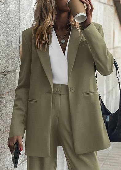 Women's Suits with Notch Lapel & Pockets | Two-Piece