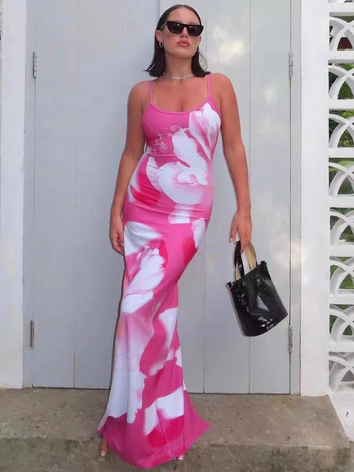 Women’s Summer Dress Floral Print Maxi | Bodycon Slip