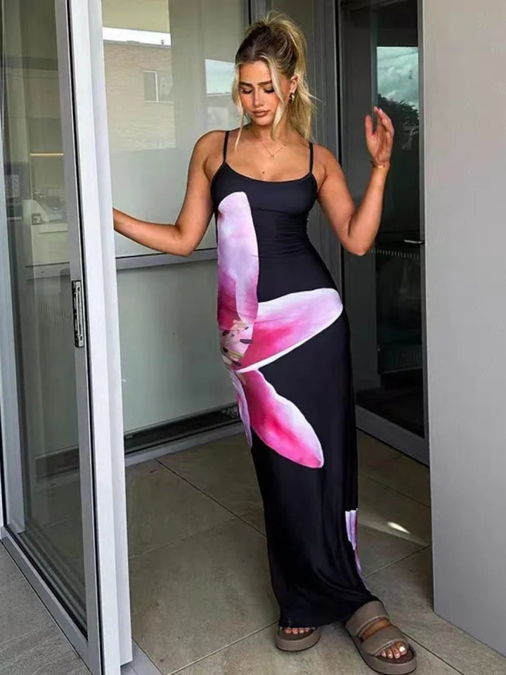 Women’s Summer Dress Floral Print Maxi | Bodycon Slip