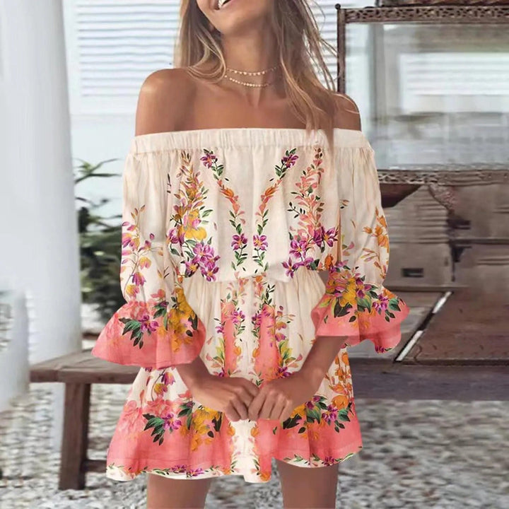Women's Summer Dress Off Shoulder | Boho Mini
