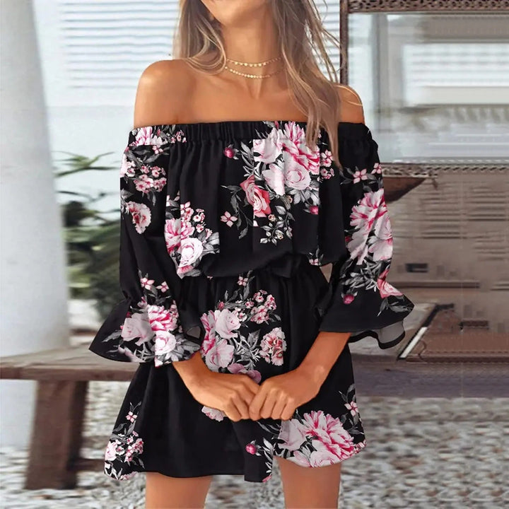 Women's Summer Dress Off Shoulder | Boho Mini