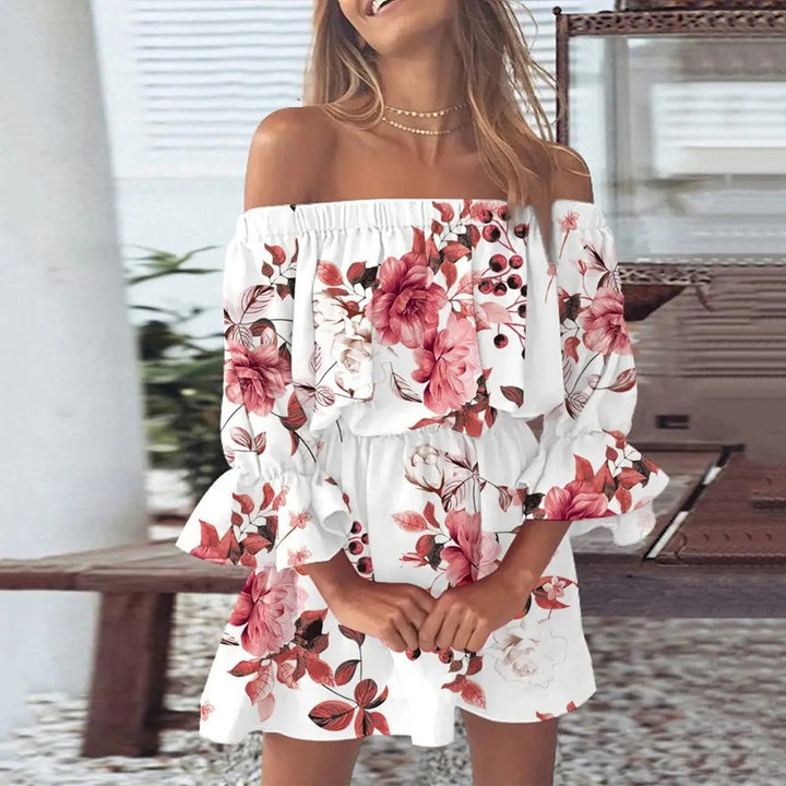 Women's Summer Dress Off Shoulder | Boho Mini