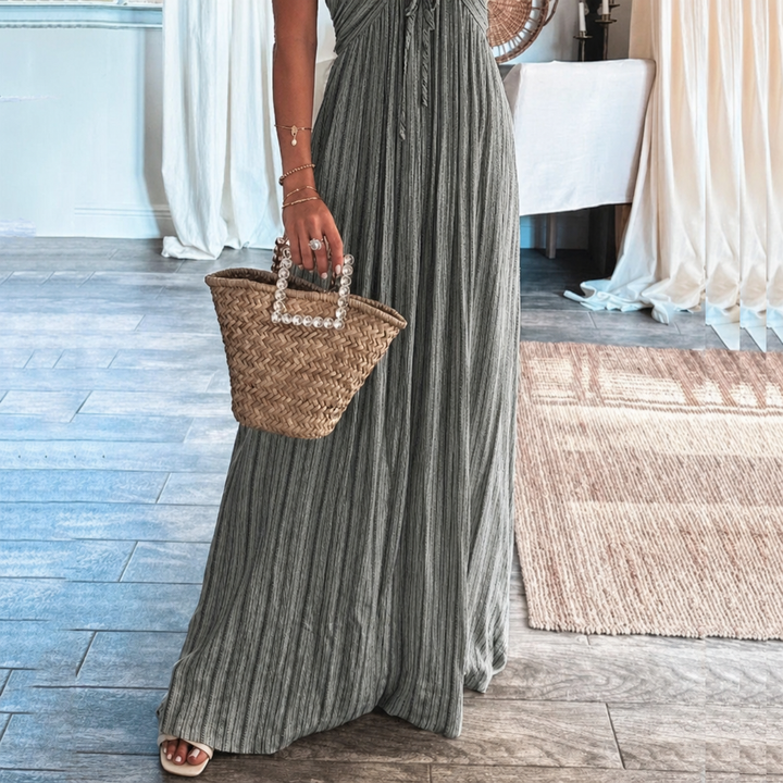 Women's Summer Dress Pleated with Open Back | Boho
