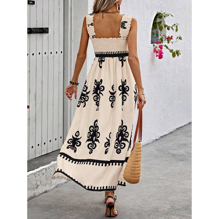 Women's Summer Dress with Smocked Bodice | Boho Maxi