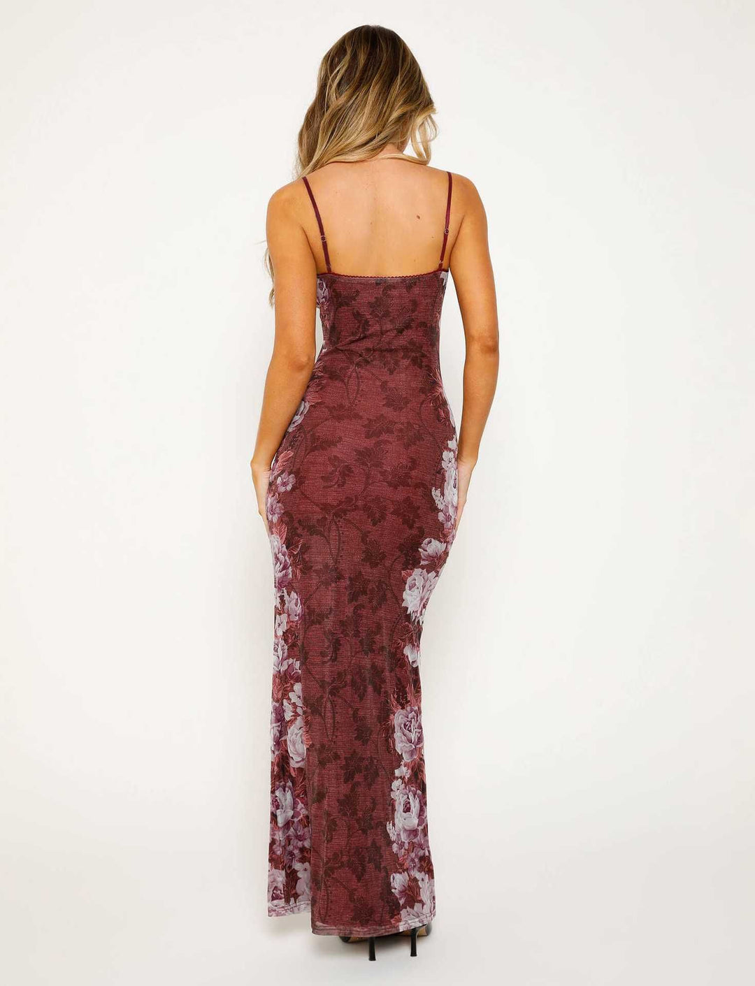 Women’s Sundress Maxi with Floral Print & Thin Straps | Summer