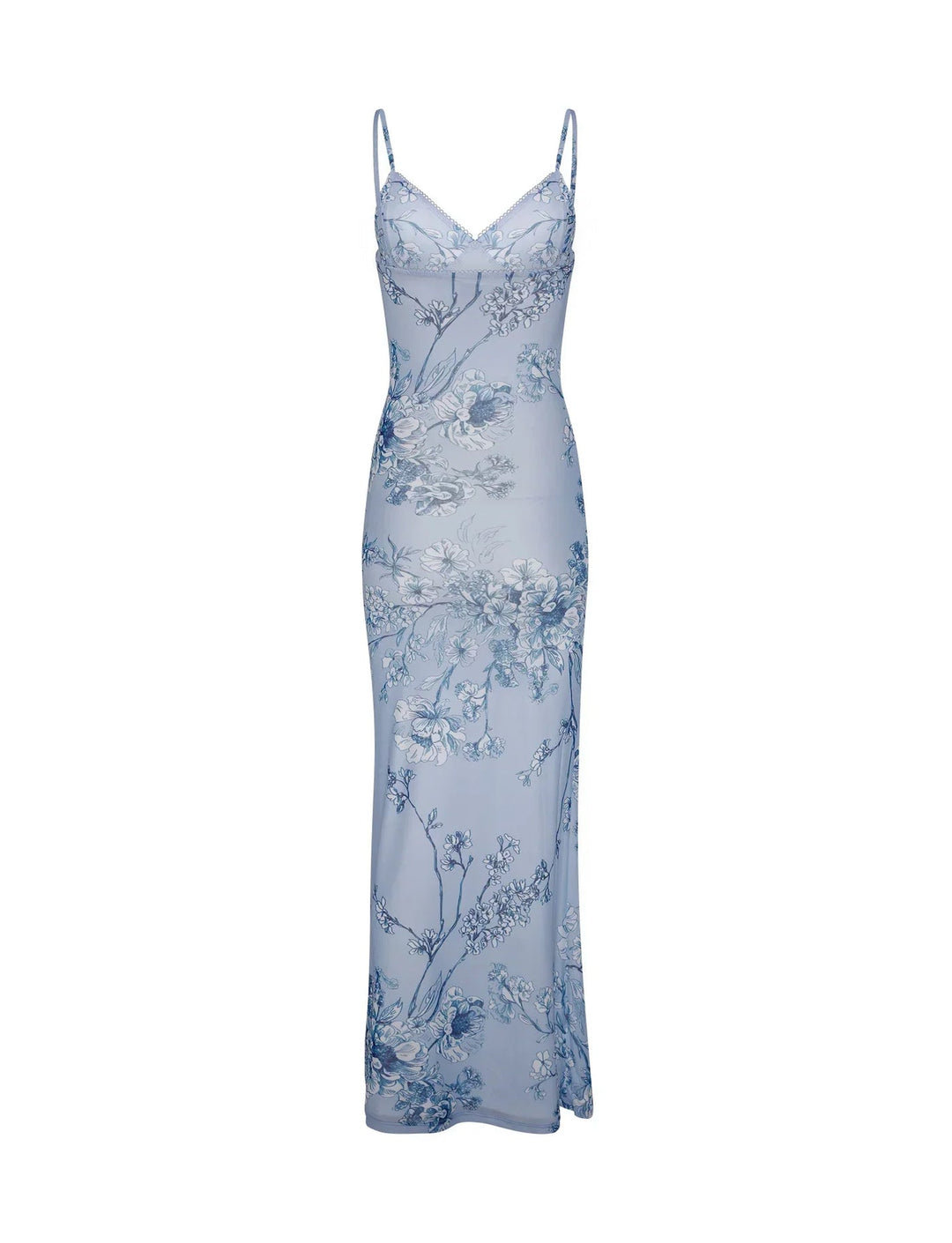 Women’s Sundress Maxi with Floral Print & Thin Straps | Summer