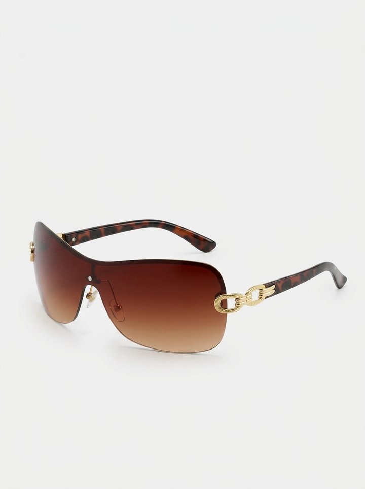 Women’s Sunglasses Rimless Shield | Gradient Lens