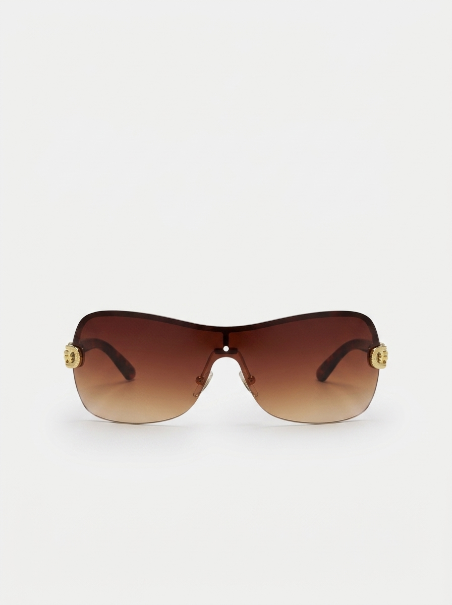Women’s Sunglasses Rimless Shield | Gradient Lens