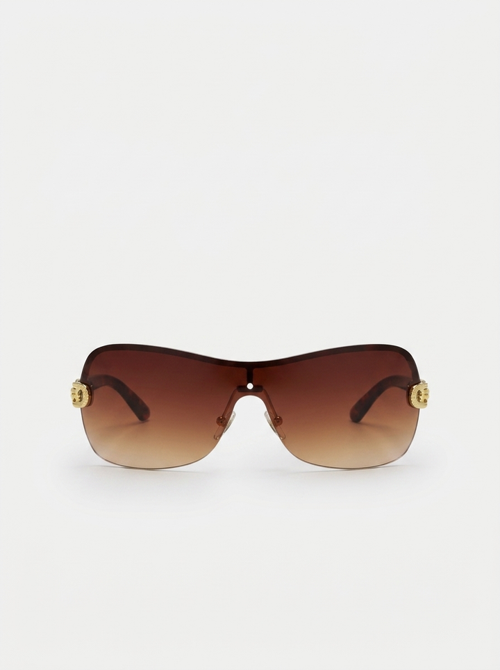 Women’s Sunglasses Rimless Shield | Gradient Lens