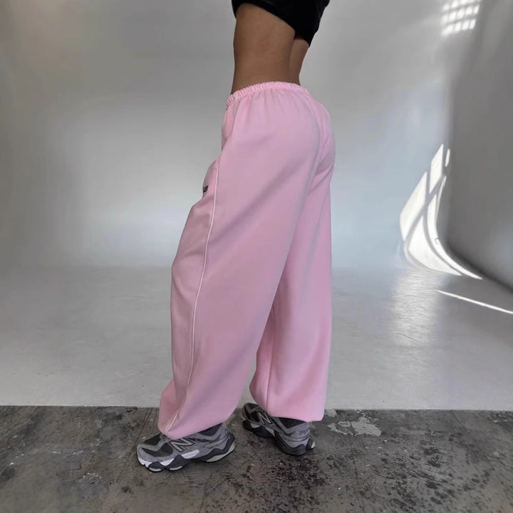 Women's Sweatpants with Baggy Fit & Side Stripe | Drawstring